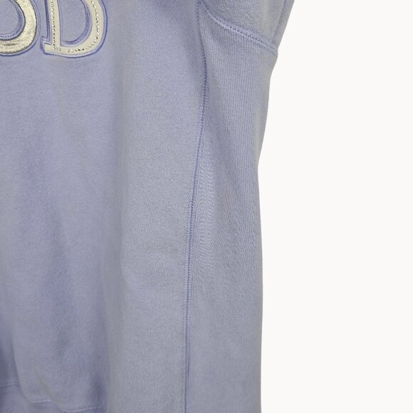 Soft Girl Cabin Winter Fall Harvest Comfy Casual Light Blue Sweatshirt Womens LG - Picture 9 of 15